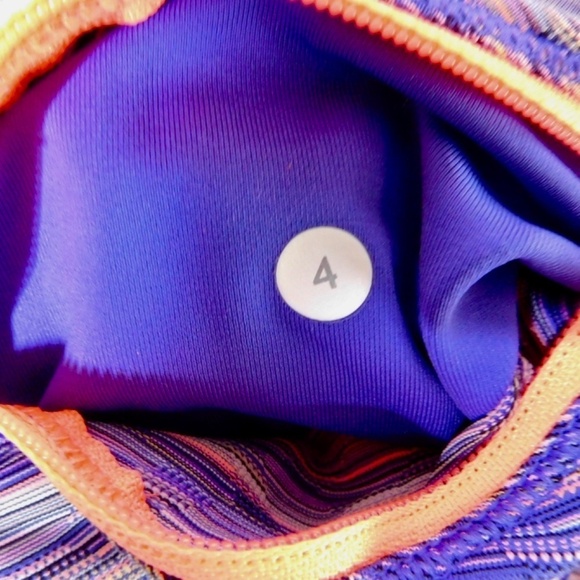 LULULEMON Athletica Run Top Speed Crop Leggings Pants Space Dye Twist Size 4 - Picture 15 of 16